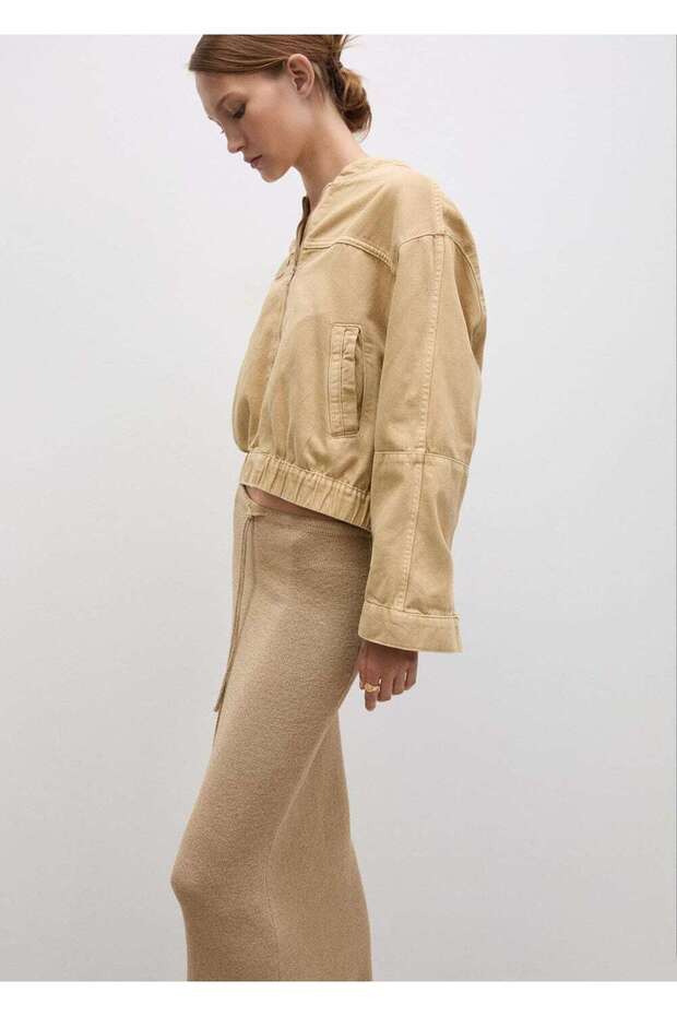 Denim bomber ceket - 6