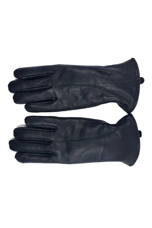 Tek Dikişli Bayan Kürklü Eldiven - 6