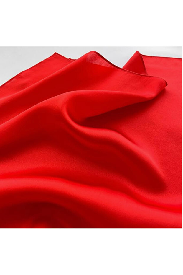 Kırmızı Saten Fular - 2