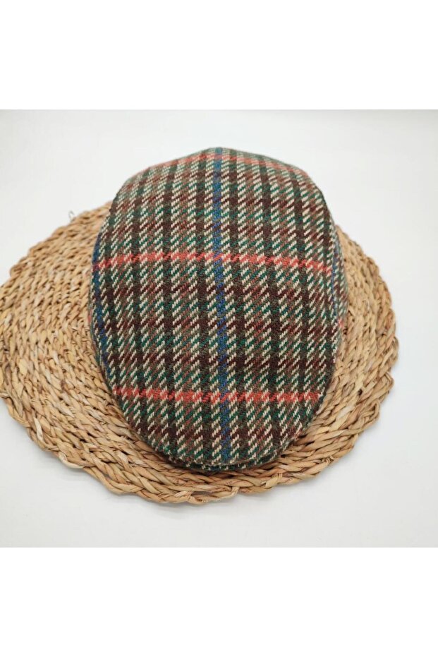 Striped Model Khaki Color Men's Sports Cap