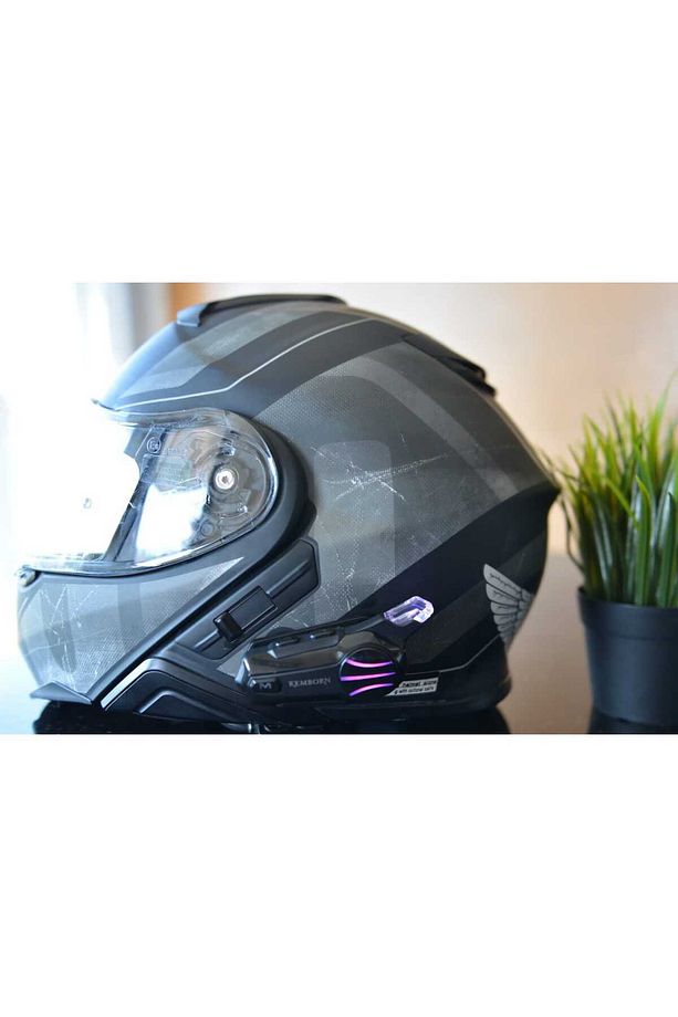 Motosiklet Kask Kulaklık 1adet 2kişilik Intercom Seti Bluetooth 5.3 Evrensel Eşleşme Interkom... - 8