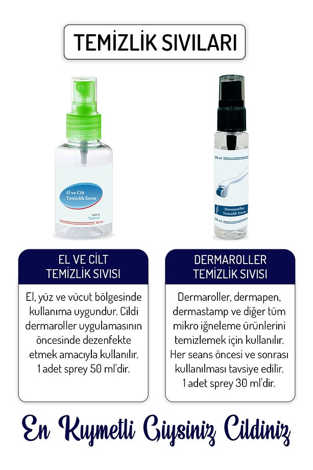 Blue Line Dermaroller 0.75mm Titanyum 192 Iğneli Derma Roller - 6