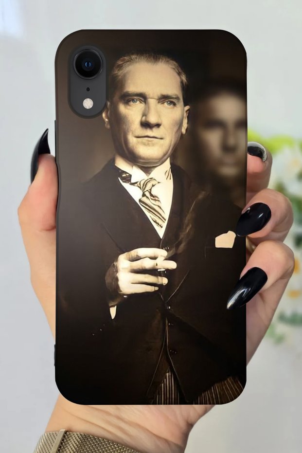 Apple iPhone Xr Compatible Hd+ Printed Ataturk Patterned Silicone Case