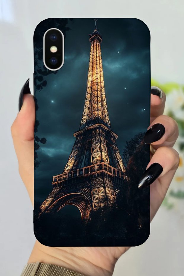 جراب من السيليكون مطبوع عالي الدقة متوافق مع هاتف Apple iPhone Xs