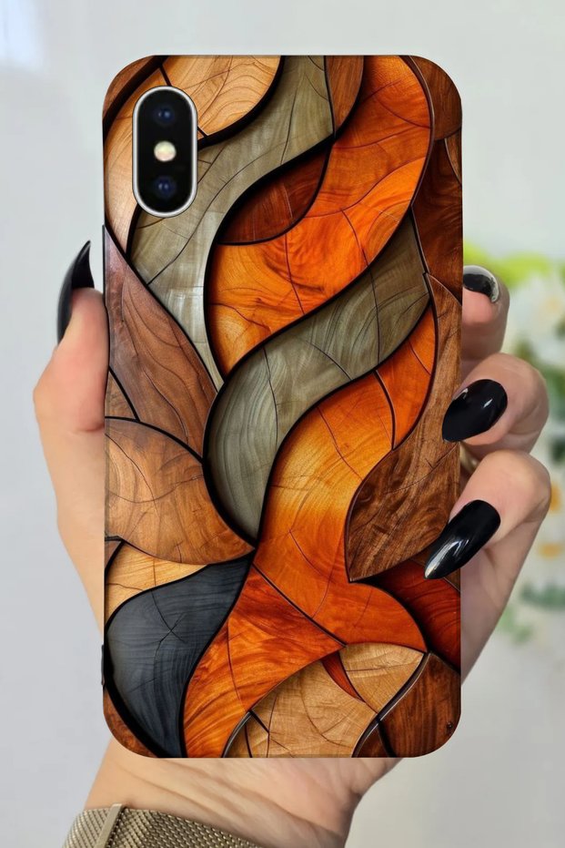 حافظة سيليكون متوافقة مع هاتف Apple iPhone Xs Max مطبوعة بنمط مشهد السيارة