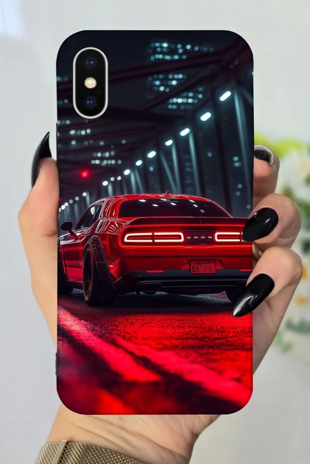 حافظة سيليكون بنمط ماكوين مطبوعة عالية الدقة متوافقة مع هاتف Apple iPhone Xs Max