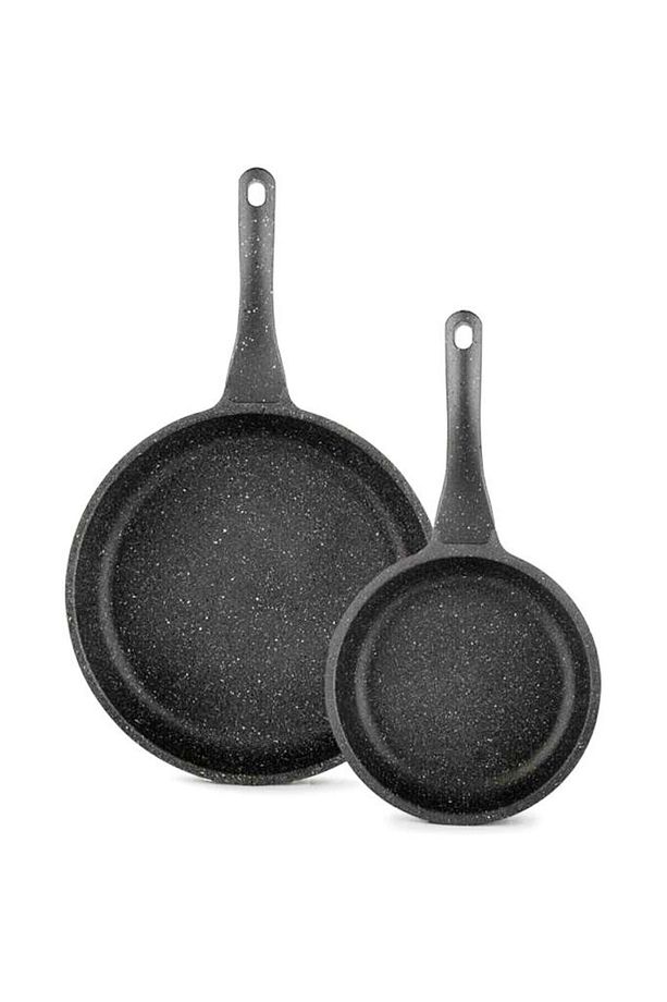 Burak Eda Döküm Granit 2'li Tava Seti 20-28 Cm - 1