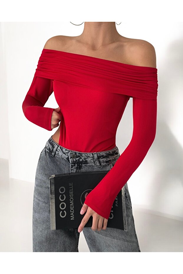 Women's Madonna Collar Bodysuit