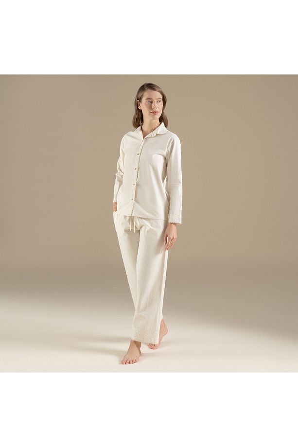 Artısan Pijama Takımı Ekru/Bej - 3
