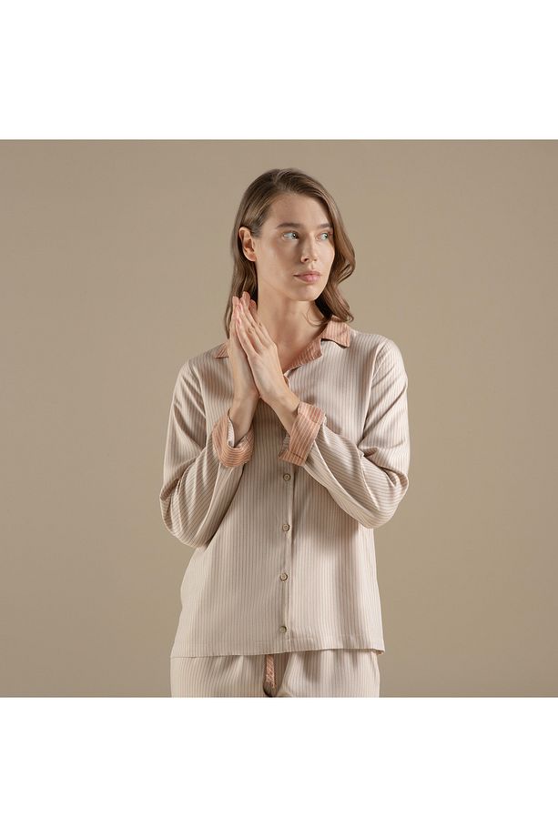 Lınıe Pijama Takımı Bej - 5