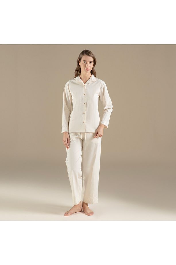 Artısan Pijama Takımı Ekru/Bej - 1