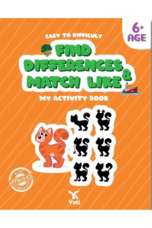 English Easy to Zora Find the Difference Match Like Book