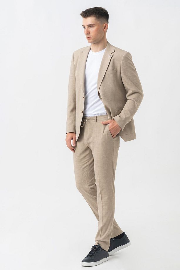 Chur T2414 Regular Fit Likralıjogger Gofre Takım Elbise Desenli - 2