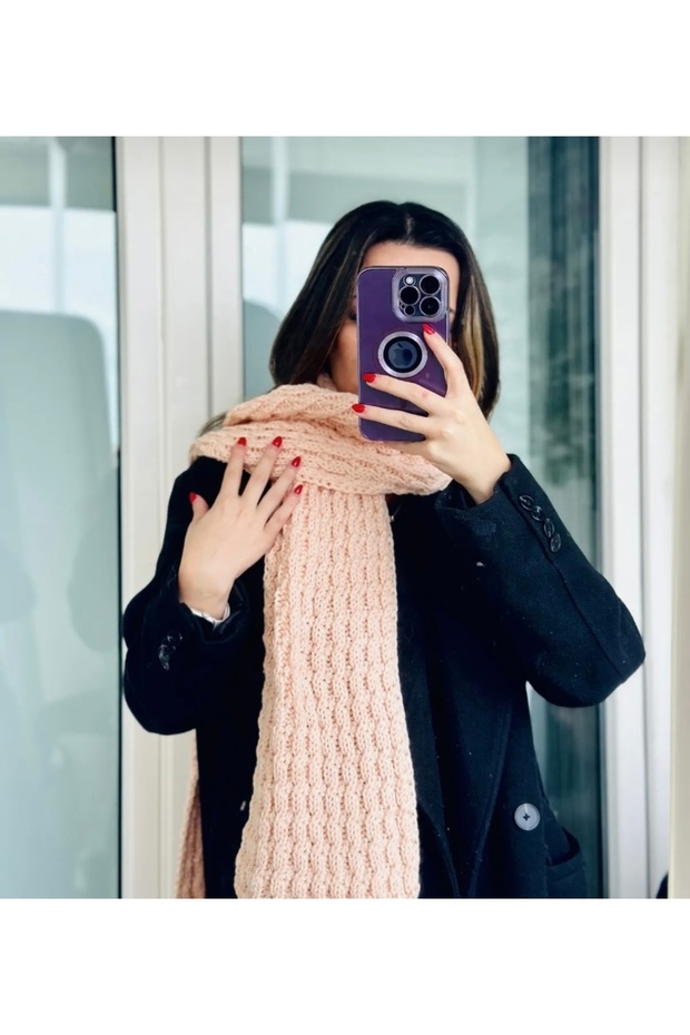 Saç Örgü Atkı - 2