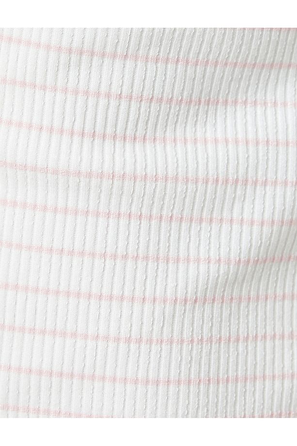 Pijama Altı Şort Normal Bel Dokulu Viskon Karışımlı - 6