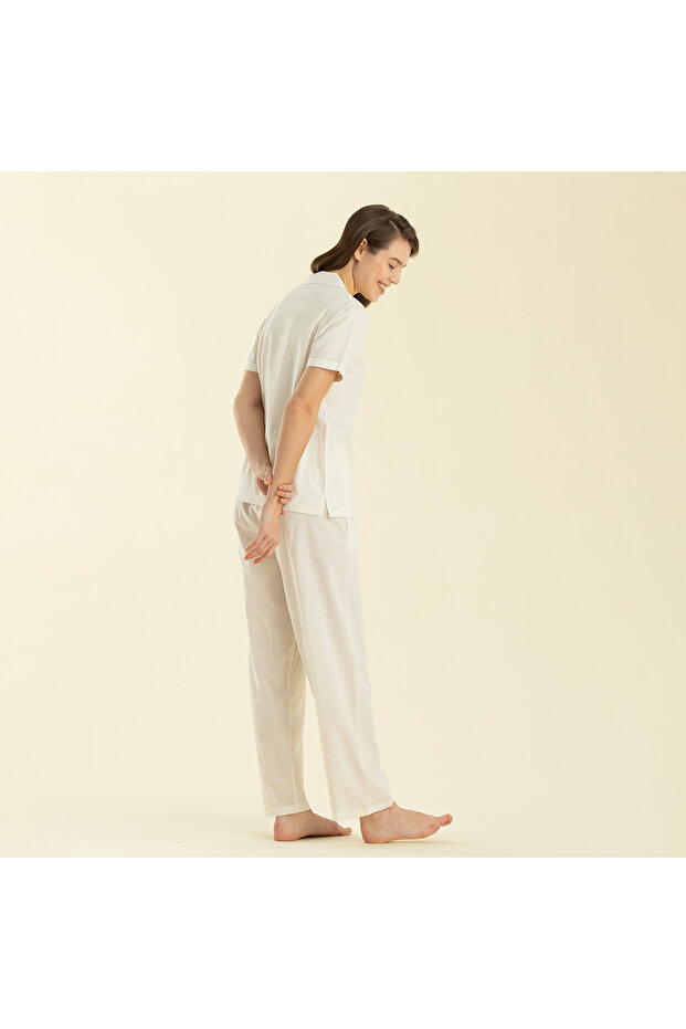 Corda Pajama Set Ecru - 3