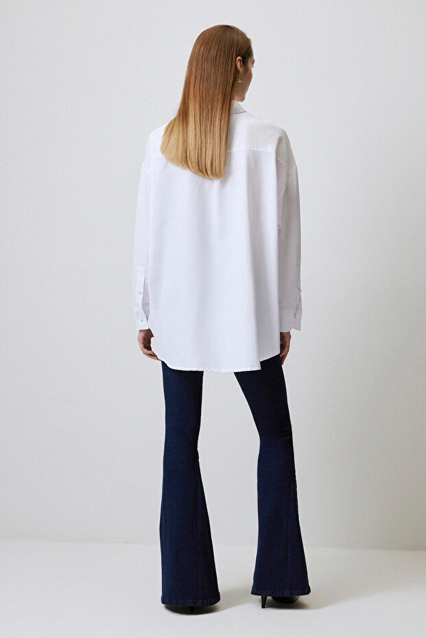 OVERSIZE POPLİN GÖMLEK - 6