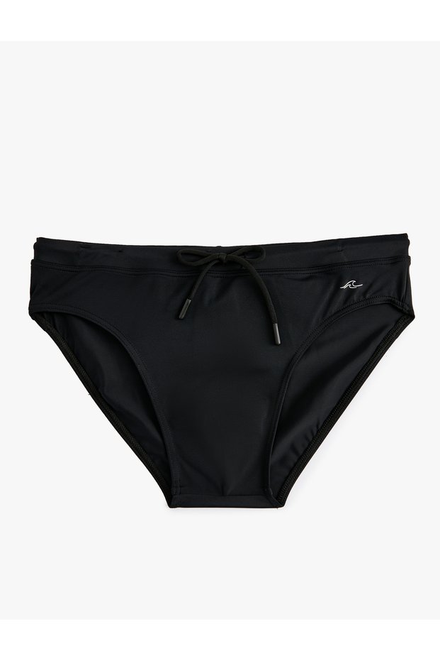 Basic Slip Swimsuit with Tie Waist