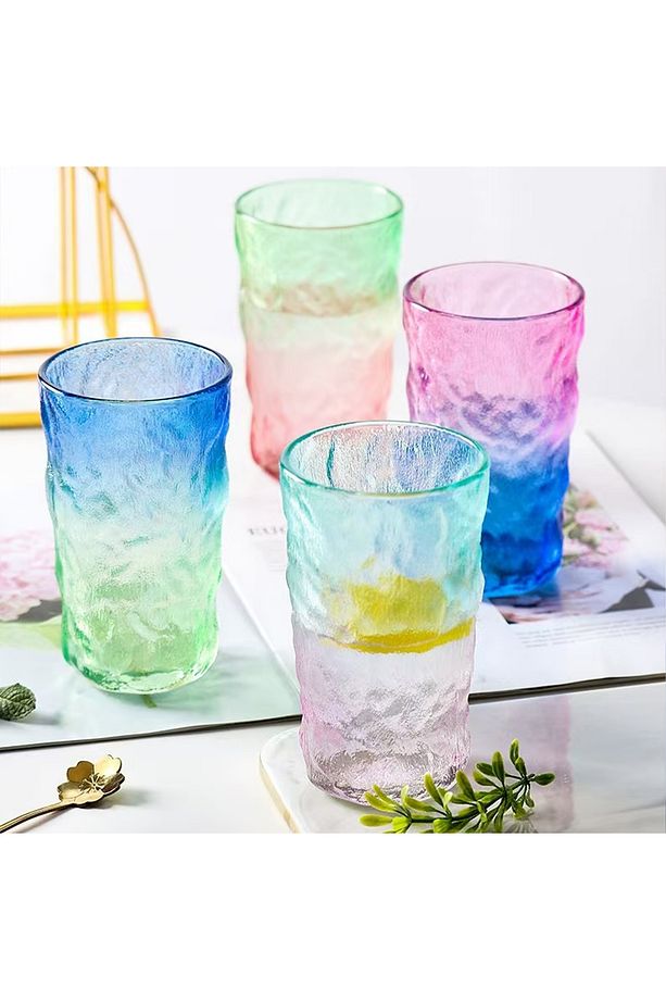 4 Adet Renkli Su/Meşrubat Bardağı, 350 ML - 1