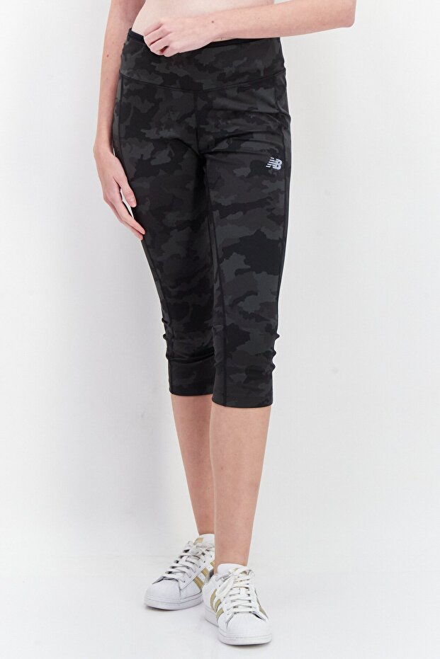 Women Fitted Camouflage Training Tights, Multicolor