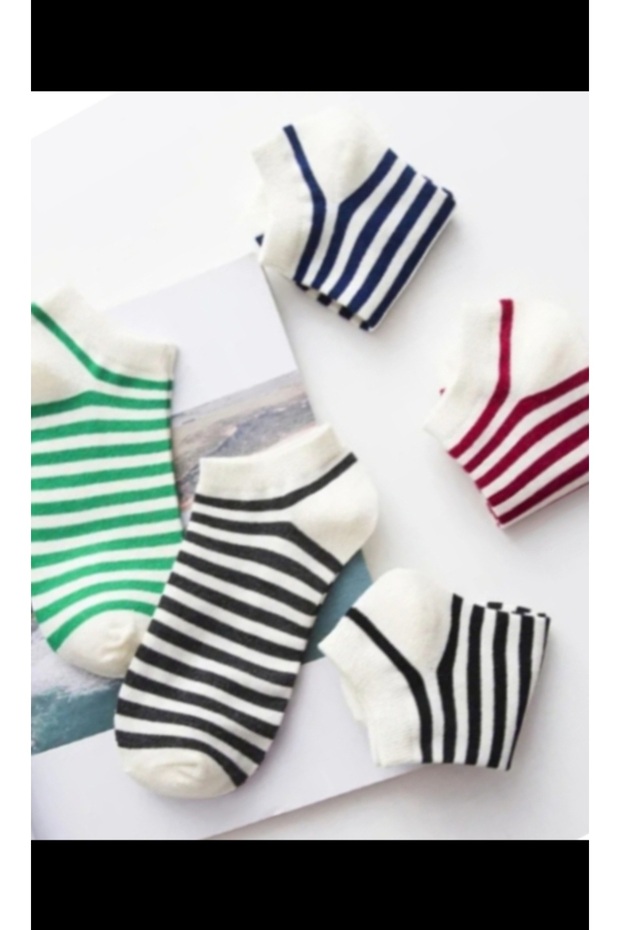 5 çift çemberli patik çorap - 3