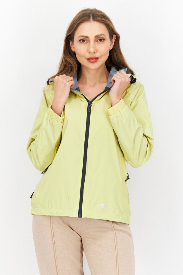 Women Brand Logo Windproof Jacket, Yellow