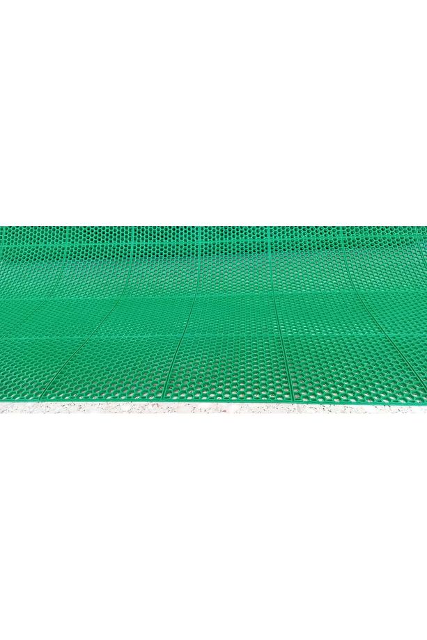 Yeşil Islak Zemin Matı Kare Banyo Kaymaz pvc petek mat paspas - 2