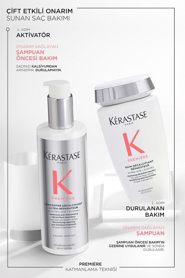 Premiere Bain Decalcifiant Reparateur Yıpranmış Saçlar Için Onarım Sağlayan Şampuan 250 ml - 8