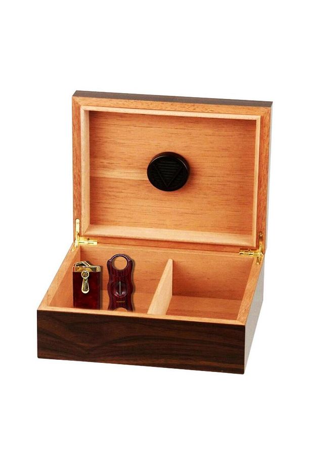 Cedar Puro Kutusu Humidor ve Çakmak Kesici Seti - 2