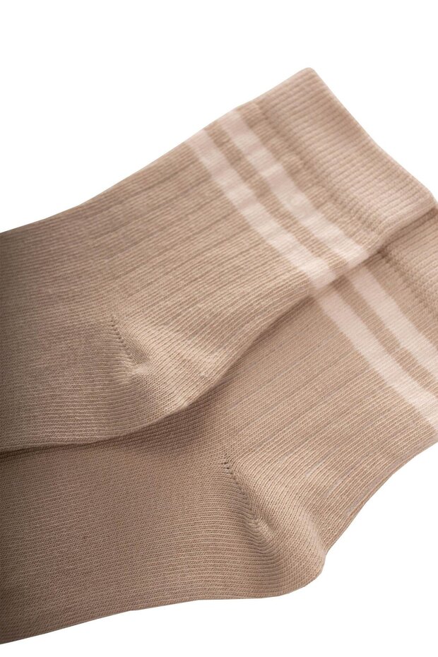 مقبس مخطط خام باللون البيج - 3-8 سنوات - 2