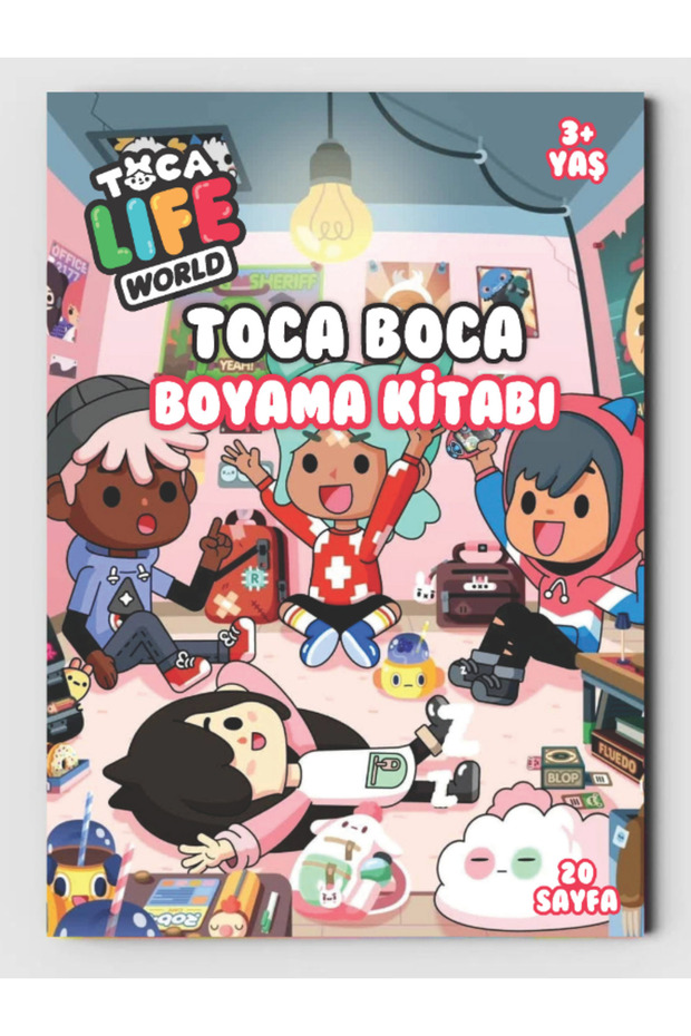 Toca Boca Coloring Book for Children (20 Full Page Picture Coloring Books)