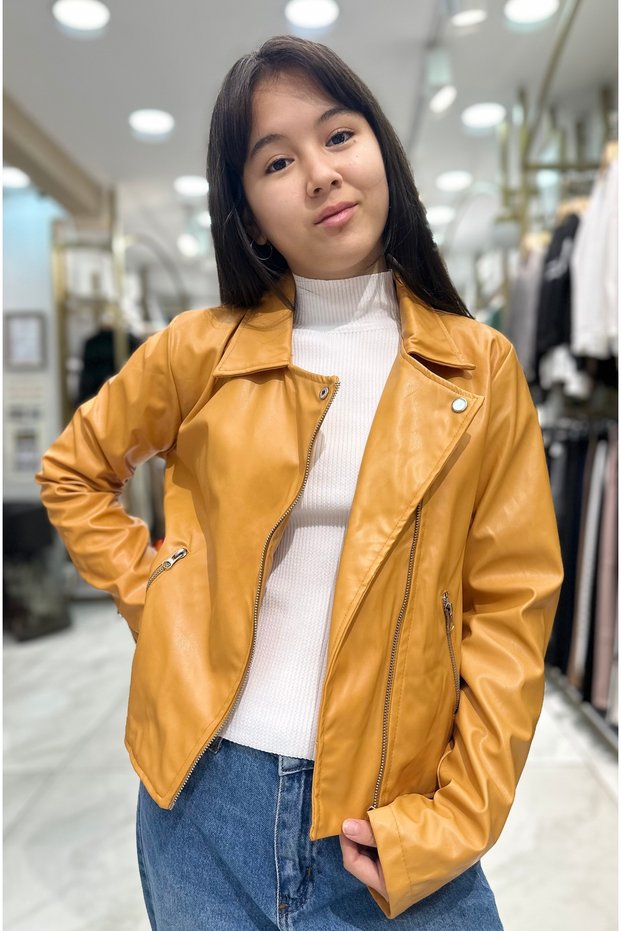 Faux Leather Jacket