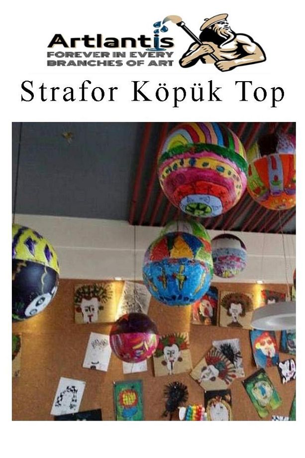 Strafor Köpük Top 20 cm 1 Adet Köpük Top Küre Toplar Yuvarlak Strafor Köpük Top Okul Deney Hobi Sana - 3