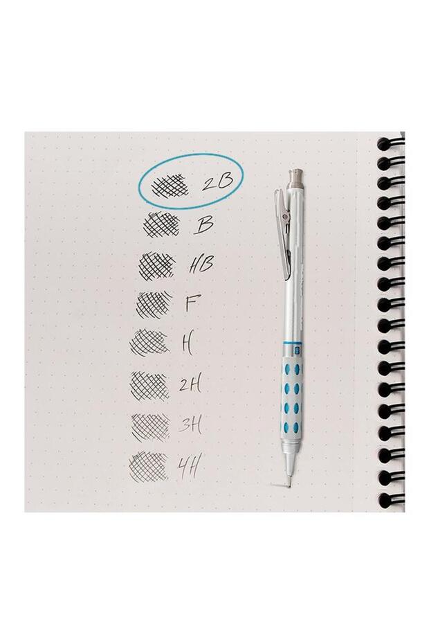 Kalem Ucu Ultra Esnek 0.7mm 2B Siyah 120'li Pembe 1 Adet 0,7 Uç 120li Tüp Esnek Yumuşak Yazım 0.7x60 - 3