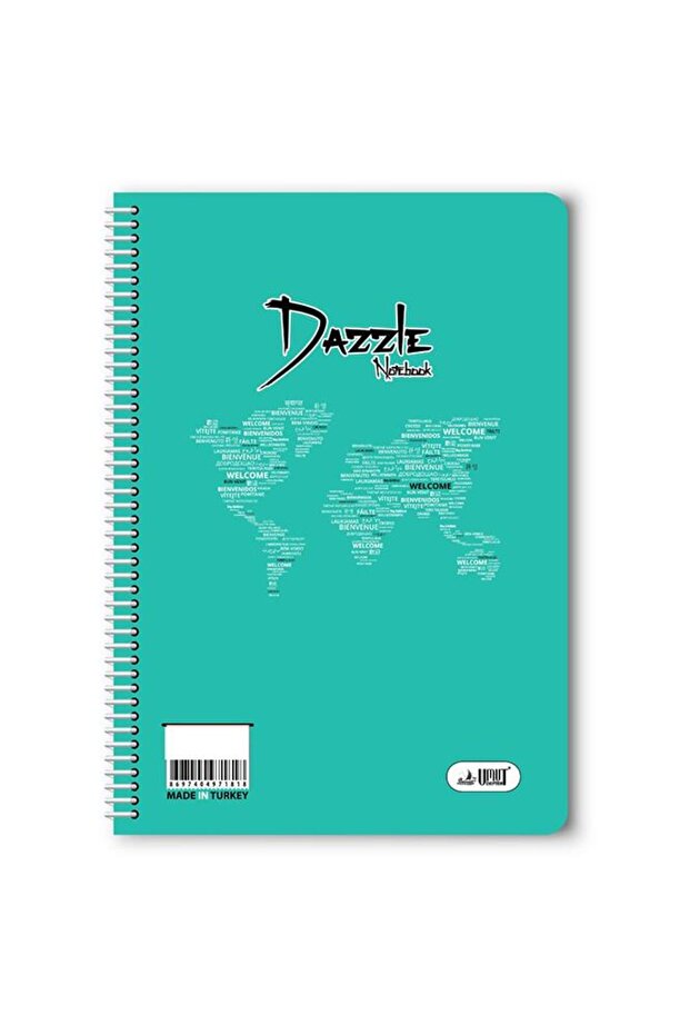 Plain 40 Sheets Spiral Notebook A4 Size Plastic Cover (1 Piece)