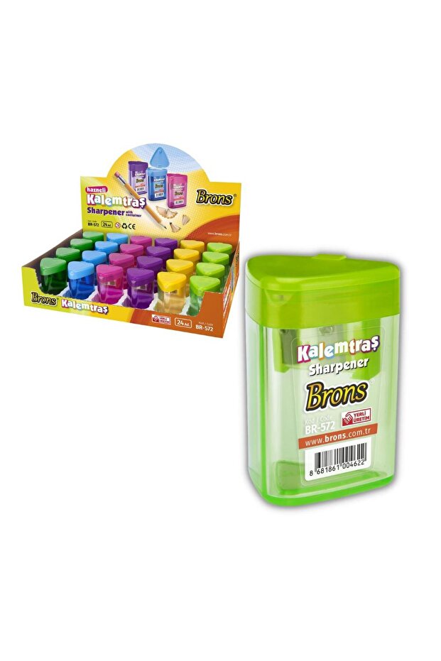 Triangle Pencil Sharpener with 2 Blades 1 Piece Colored Pencil Sharpener Triangle 1 Piece - 1