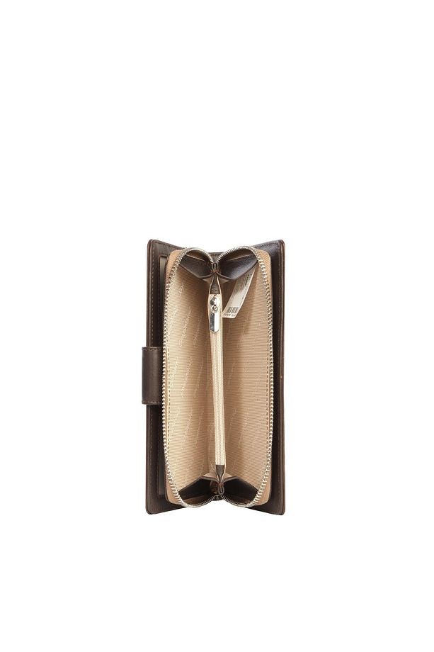 Cengiz Pakel Monogram Kadın Büyük Boy Mıknatıslı Cüzdan/Portföy – 65104P - Vizon/Kahve - 4
