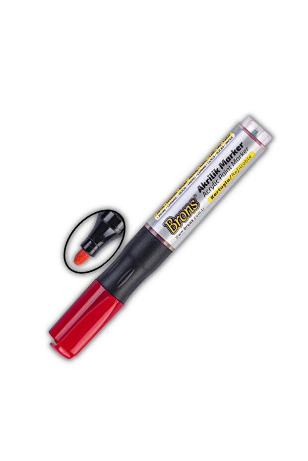 Acrylic Marker Round Tip 1Pcs Acrylic Marker for Metal Ceramic Wood Fabric Canvas Glass Stone