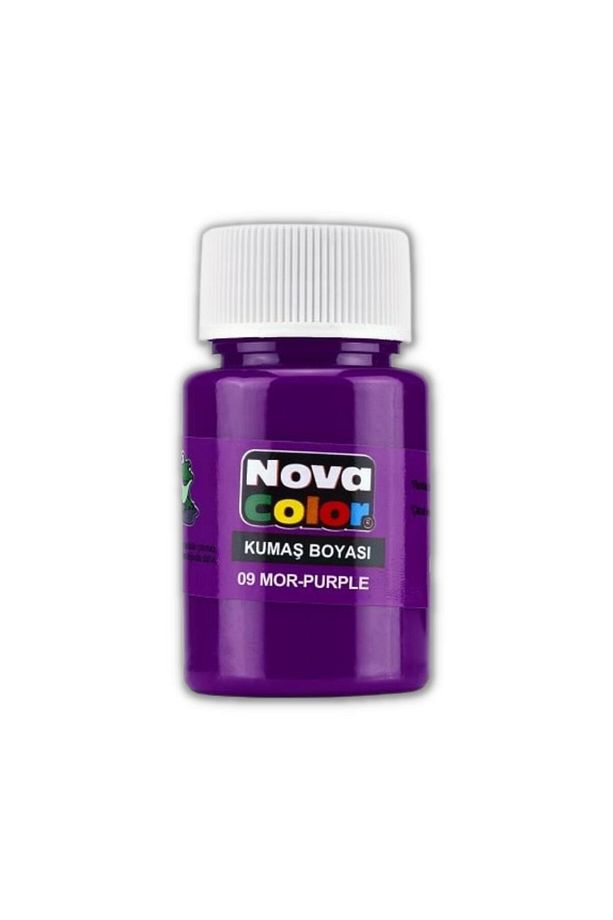 Mor Kumaş Boyası Tişört Çanta Tekstil Boyası 30 ml 1 Adet Kumaş Boyası Mor 1 Adet - 1