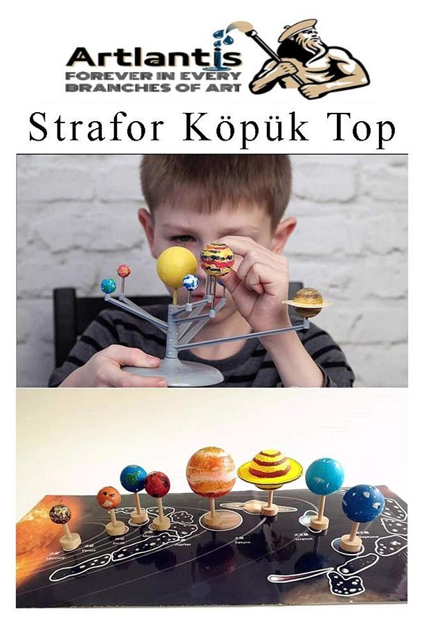 Strafor Köpük Top 8 cm 5 Adet Köpük Top Küre Toplar Yuvarlak Strafor Köpük Top Okul Deney Hobi Sanat - 2