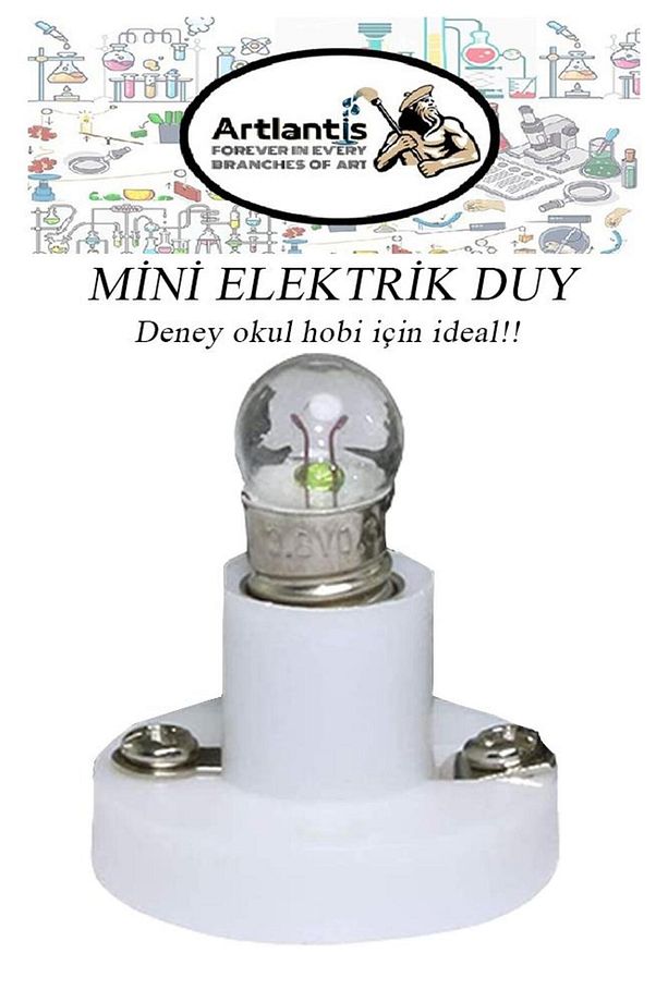 Mini Duy 10 Adet Deney Duyu Proje Için Küçük Ampul Yuvası Minyonet Duy Okul Sınıf Elektrik Devre Den - 3