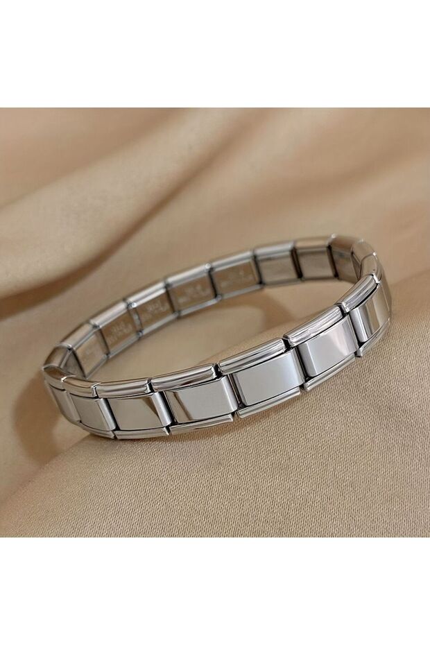 Steel Letterless Italian Bracelet