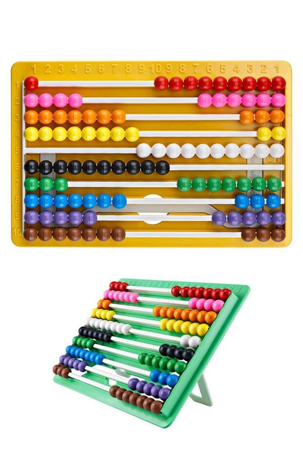 Rail Mishap Yellow Color 1 Piece Number Counting Bead Luxury Colorful Abacus Preschool 1St For Classes