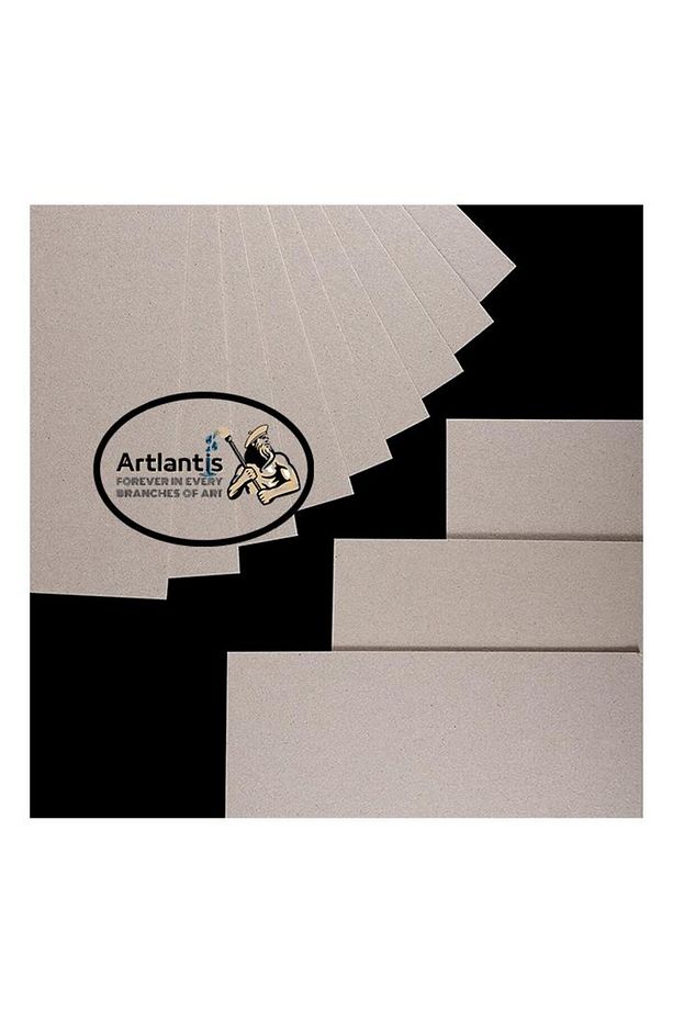 Mukavva Gri 1 mm 35x50 cm 5 Adet Sert Karton Ekstra Sıkıştırılmış 35*50 Mukavva Gri Renkli 5 Adet - 6