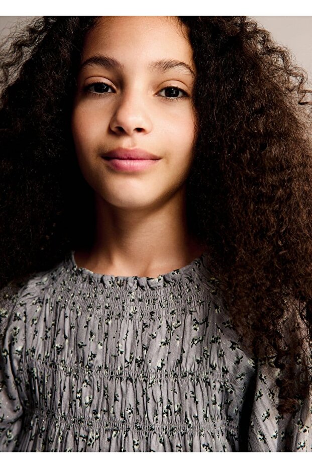 Desenli Lurex Elbise - 1