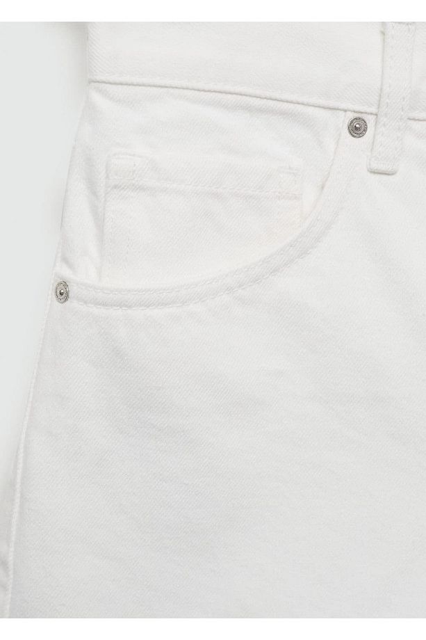 Yüksek belli denim şort - 4