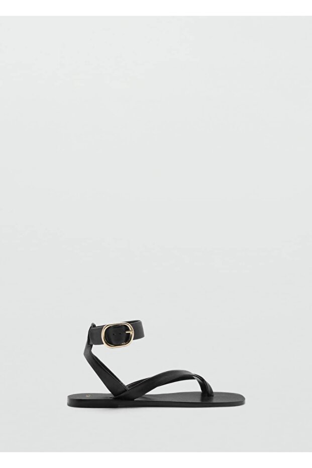 Deri bantlı sandalet - 3