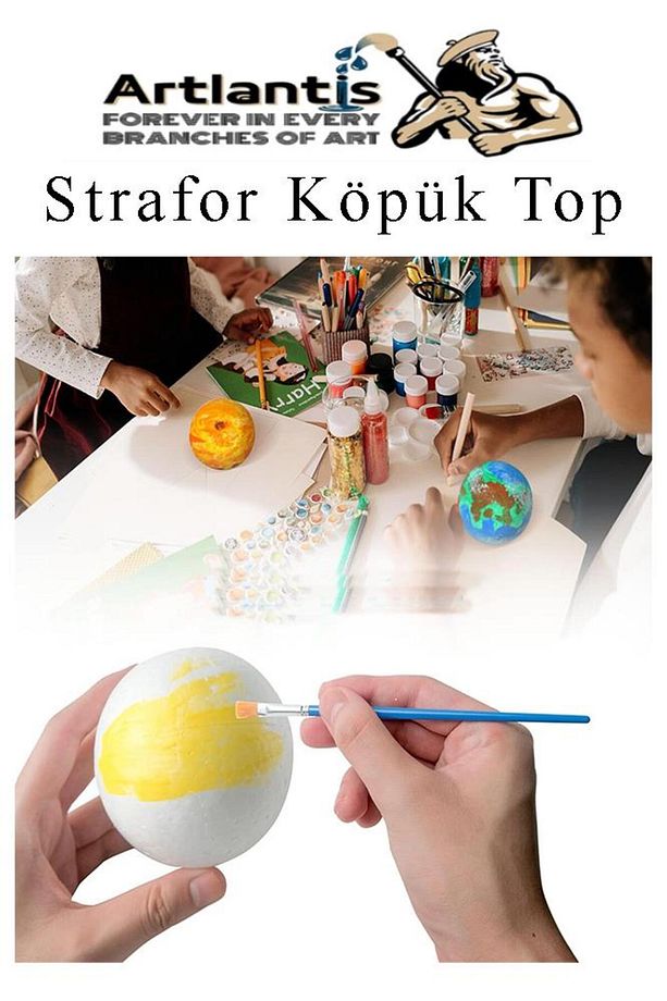 Strafor Köpük Top 10 cm 3 Adet Köpük Top Küre Toplar Yuvarlak Strafor Köpük Top Okul Deney Hobi Sana - 2