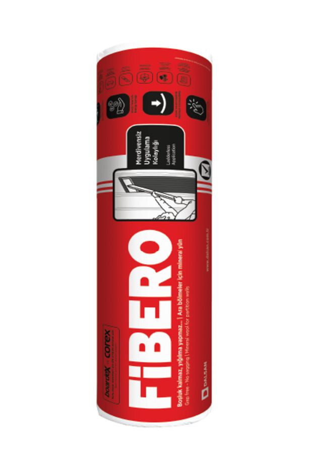Fibero 75 Taş Yünü Ses ve Isı Yalıtımı İçin 13,2 m2 Yerli Üretim - 1