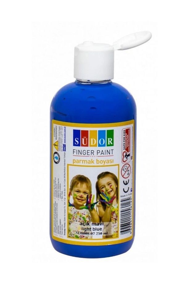 Parmak Boyası - Açık Mavi 250ml. - 1